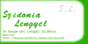szidonia lengyel business card